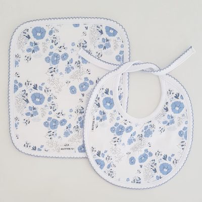 Babita chica mas babero flores cel